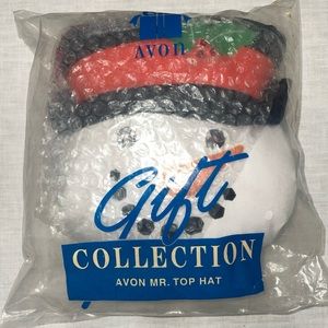 Vintage Avon 1993 Mr. Top Hat Snowman Light Up w/ Blinking Lights